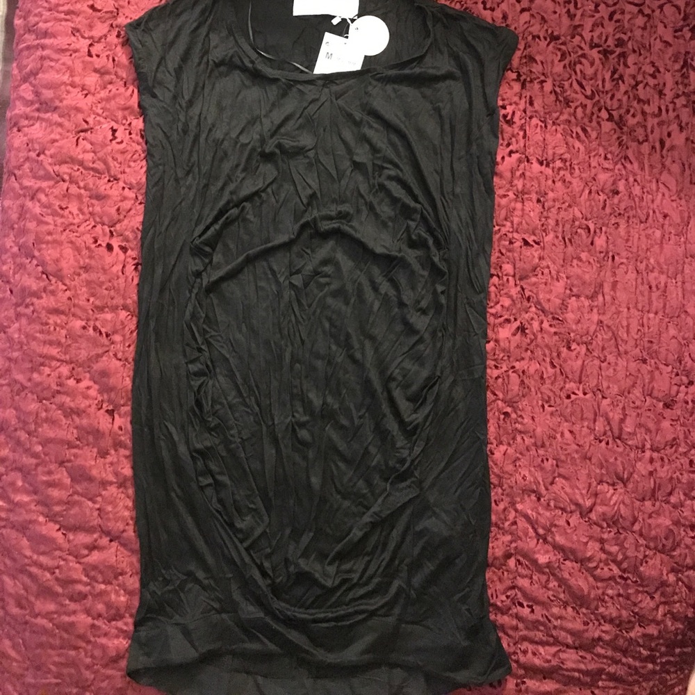 NWT Zara cap sleeve dress with front ruching